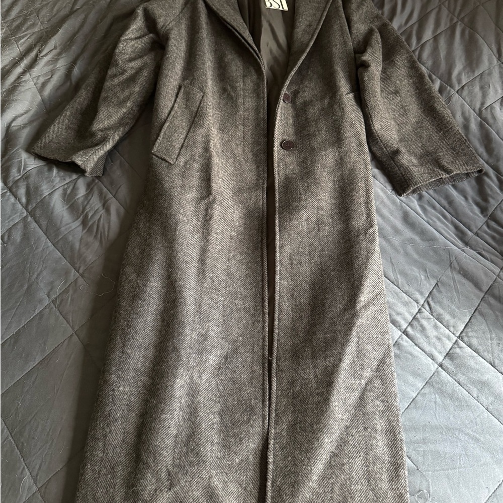Elegant BSL Charcoal Women's Trench Coat
